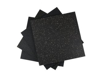 10MM 100% Small black granules with EPDM fleck gym rubber floor mat