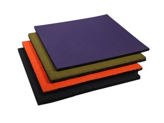20MM Top dyed color small granules bottom big granules playground rubber mat floor