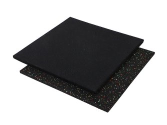 15MM 100% Black small granules gym rubber floor mat
