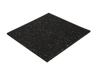45MM 100% Small black granules with EPDM fleck gym rubber floor mat