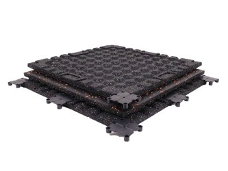 50MM Interlocking lamination with fleck gym rubber floor mat