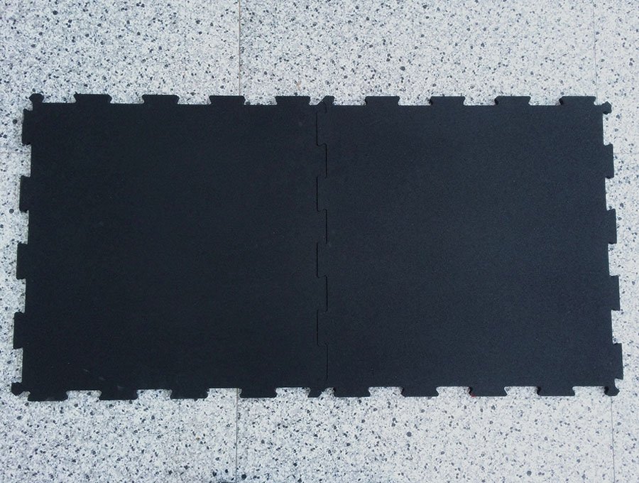 8MM EPDM jigsaw puzzle fleck gym rubber floor mat_gym rubber flooring