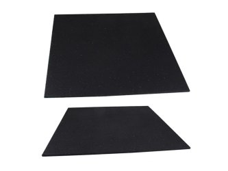 50MM 100% Black small granules gym rubber floor mat