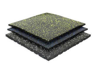 25MM Interlocking lamination with fleck gym rubber mat floor