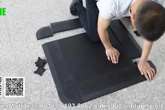 HOW TO CONNECT THE RUBBER GYM MAT?