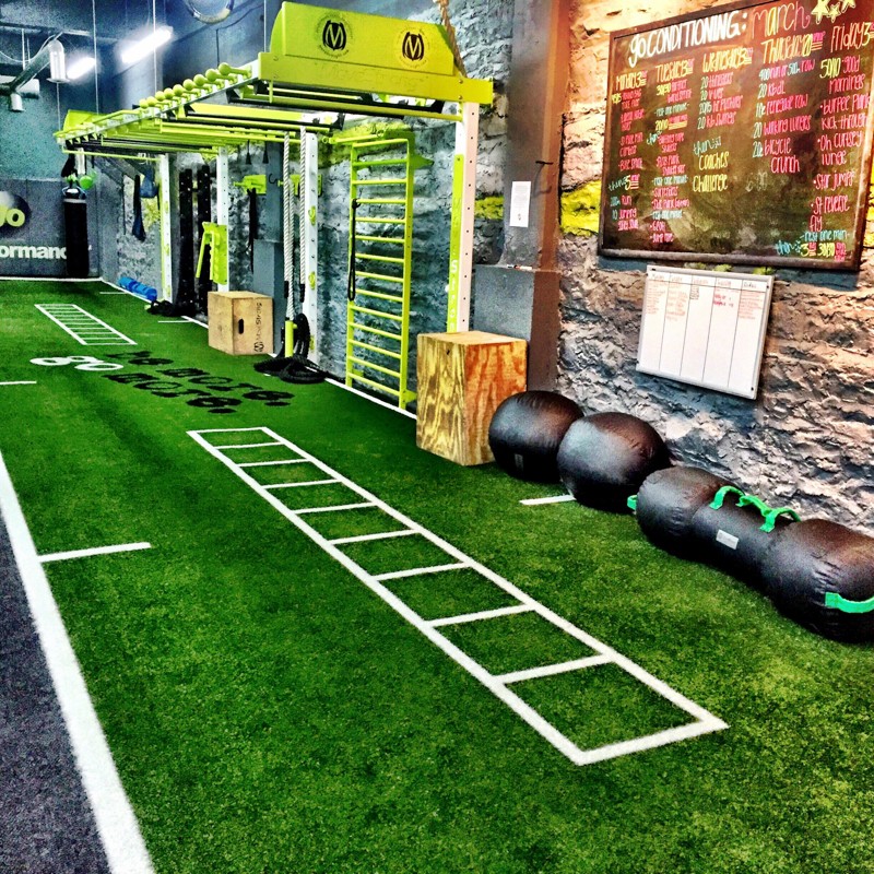 black turf gym