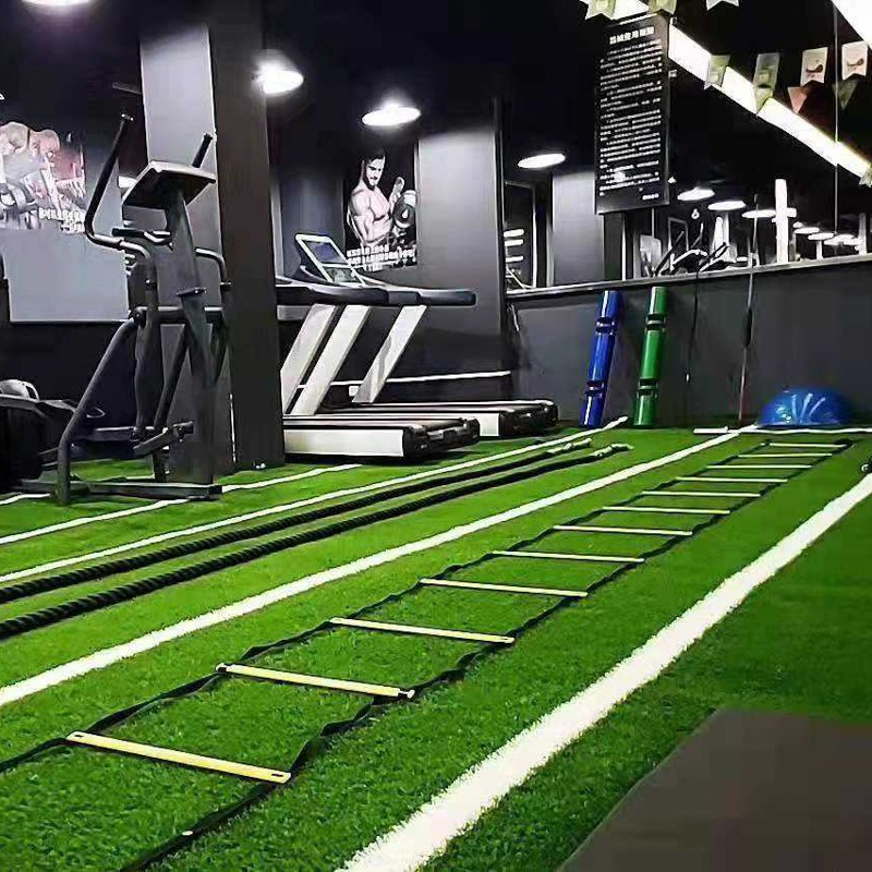 blue gym turf